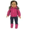 Sophia’s Fleece Sweatshirt With Faux Fur Collar For 18" Dolls, Hot Pink