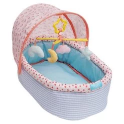 Manhattan Toy Stella Collection Soft Baby Doll Crib With Removable Canopy And Mobile For 12" To 15" Baby Dolls -Toy Doll World GUEST 028db0a7 1c7d 4993 bcb8 998fbd179520