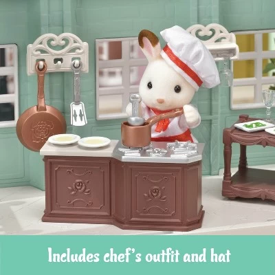 Calico Critters Town Series Delicious Restaurant, Fashion Dollhouse Playset With Furniture And Accessories 4 Calico Critters Town Series Delicious Restaurant, Fashion Dollhouse Playset With Furniture And Accessories - Image 2