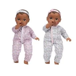 Perfectly Cute Girl Twins Dark Brown Hair - Dark Brown Eyes -Toy Doll World GUEST 07372dfd c602 46de a08c 42422f3472dd