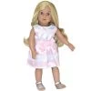 Sophia’s Stripe Party Dress And Sandals For 18" Dolls, Pink/White
