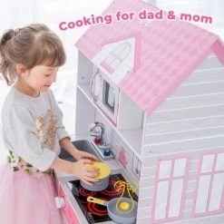 Teamson Kids 'Wonderland' Children's 2 In 1 Doll House & Play Kitchen TD-12515P -Toy Doll World GUEST 0c3ebc88 7a0c 43fe a8fb 6a9d3465d6a8
