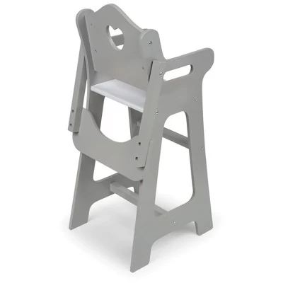 Badger Basket Doll High Chair - Executive Gray 4 Badger Basket Doll High Chair - Executive Gray - Image 2