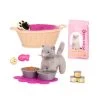 Our Generation Cat Pet Plush Care Accessory Set For 18" Dolls