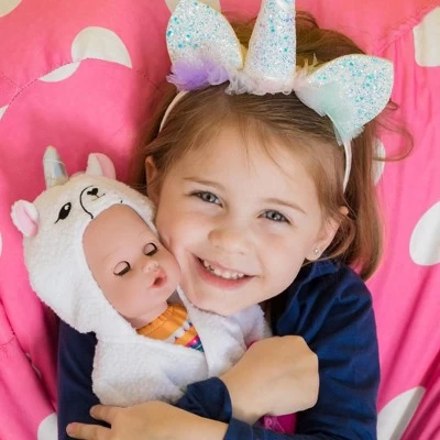 Adora Baby Bath Toy Llama-Corn, 13 Inch Bath Time Doll With QuickDri Body 5 Adora Baby Bath Toy Llama-Corn, 13 Inch Bath Time Doll With QuickDri Body - Image 3