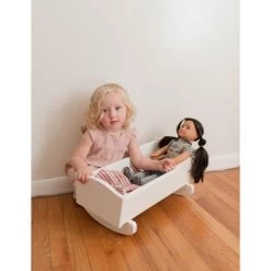 Remley Rebekah’s Collection Kids Wooden Doll Cradle - Ships Assembled -Toy Doll World GUEST 1439ce05 e041 4b5f 87c9 8d1eb86f3251