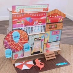 Kidkraft Ferris Wheel Fun Beach House Wooden 360-Play Dollhouse With 19 Accessories -Toy Doll World GUEST 149499bd 6578 481b bb44 3c87b81845e8