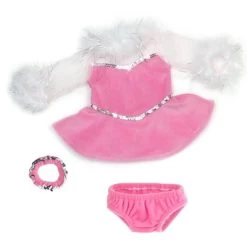Sophia’s Ice Skating Gown, Panties, & Ponytail Holder For 18” Dolls, Pink