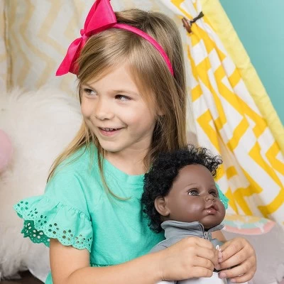 Adora Realistic Baby Doll All Star Toddler Doll - 20 Inch, Soft CuddleMe Vinyl, Brown Hair, Brown Eyes 7 Adora Realistic Baby Doll All Star Toddler Doll - 20 Inch, Soft CuddleMe Vinyl, Brown Hair, Brown Eyes - Image 5