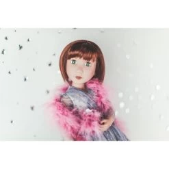A Girl For All Time: 1940s Party Shoes And Feather Boa For 16 Inch British Dolls