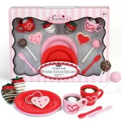 Sophia’s Dessert Set With Hot Cocoa For 18 Inch Dolls, Red/Pink -Toy Doll World GUEST 1a98a3d9 ff2b 4981 9198 6b714179c977