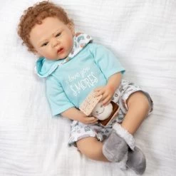 Paradise Galleries Reborn Baby Doll I Love You S-Mores 20 Inch Baby Doll - Brown Hair/Blue Gray Eyes 12 Paradise Galleries Reborn Baby Doll I Love You S-Mores 20 Inch Baby Doll - Brown Hair/Blue Gray Eyes -Toy Doll World GUEST 1b13f1ec b981 43bf b470 2d4a7ca9f9f4