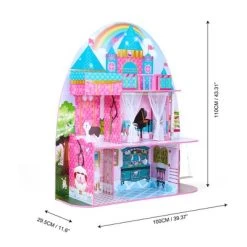 Olivia's Little World By Teamson Kids Furnished Castle Dollhouse For 12" Dolls -Toy Doll World GUEST 1f3c4cf5 3494 49b5 a7d9 3a0be96ef927