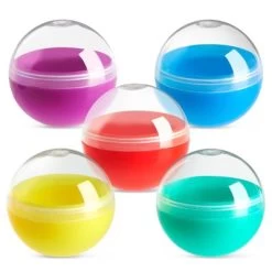 Blue Panda 250 Pack Vending Machine Capsules, 1 Inch Round Containers For Toy, Gumball Machine, 5 Colors -Toy Doll World GUEST 223e885f a084 40de 9ea9 5c71bfe7cdbc
