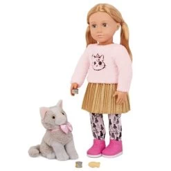 Our Generation Melena & Mittens 18" Doll & Pet Cat Set -Toy Doll World GUEST 229e9dea 6e54 4ec8 bcc0 ed803cd2dcd8