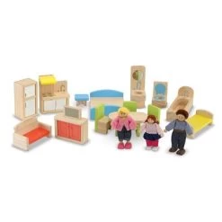 Melissa & Doug Hi-Rise Wooden Dollhouse With Furniture, Garage And Working Elevator -Toy Doll World GUEST 26a43031 6f6b 4e36 9248 5b2962d4b3b9