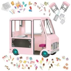 Our Generation Sweet Stop Ice Cream Truck - Pink -Toy Doll World GUEST 271bce37 385a 4b7a a4ad 977b700ddb72