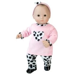 Sophia’s 3 Piece Dalmatian Print Set For 15" Dolls, Pink
