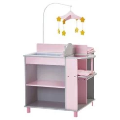 Olivia's Little World - Baby Doll Furniture - Baby Changing Station With Storage (Gray Polka Dots) -Toy Doll World GUEST 2a69963c 540b 4647 a99a 2a976b1c52cc