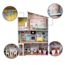 Olivia's Little World By Teamson Kids Wooden Dreamland Mediterranean Dollhouse Set -Toy Doll World GUEST 2a94ddde 25ce 4c01 bbc6 ae43baf7744b