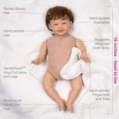 Paradise Galleries Realistic Reborn Toddler Doll Sweetie Pie, 19 Inch, Rooted Hair And Magnetic Pacifier, 7-Piece Baby Doll Gift Set -Toy Doll World GUEST 2f8011bc 1dde 4cc7 8a0d e9f692f72683