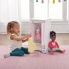Badger Basket Doll Armoire W/ Hangers - White/Pink