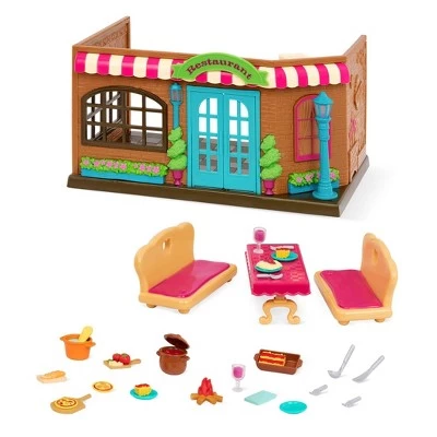 Li'l Woodzeez Restaurant Playset With Toy Food 31pc - Pass-the-Pasta Restaurant 5 Li'l Woodzeez Restaurant Playset With Toy Food 31pc - Pass-the-Pasta Restaurant - Image 3