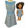 Doll Clothes Superstore Size 8 Matching Girl And Doll Blue Flower Sundress -Toy Doll World GUEST 336c38c7 f830 4001 b1d4 af666b1041d2