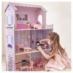 Teamson Kids Fancy Mansion Doll House With 13pcs Furniture -Toy Doll World GUEST 34381084 457a 4c17 9d55 2e26d396394d