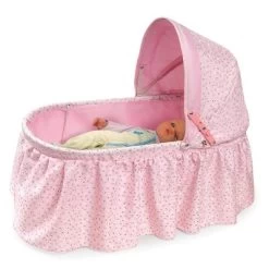 Badger Basket Folding Doll Cradle With Rosebud Fabric -Toy Doll World GUEST 34b5af4c 850e 4e7a 9e66 1786565e3499