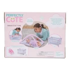 Perfectly Cute Deluxe 3 In 1 Play Crib For Baby Doll -Toy Doll World GUEST 34d38fee ed64 41a1 849f ae683e31c5ba