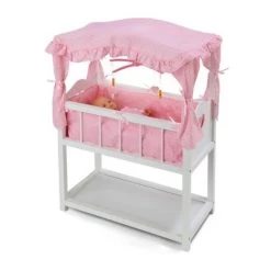 Badger Basket Doll Canopy Crib With Mobile & Storage Bins -Toy Doll World GUEST 3515938f 4485 4b64 84a6 653983d3c2a1