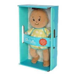 The Manhattan Toy Company Wee Baby Stella Light Brown Hair Bassinette Box -Toy Doll World GUEST 37bdf3ba f8b4 4021 b147 1875de11198f