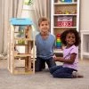 Melissa & Doug Hi-Rise Wooden Dollhouse With Furniture, Garage And Working Elevator
