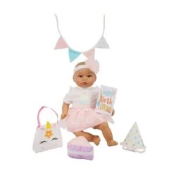 Madame Alexander Small Wonder 14" Party Time Set - Brown Eyes