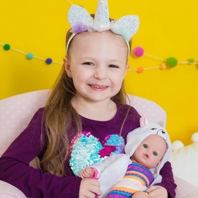 Adora Baby Bath Toy Llama-Corn, 13 Inch Bath Time Doll With QuickDri Body 4 Adora Baby Bath Toy Llama-Corn, 13 Inch Bath Time Doll With QuickDri Body - Image 2