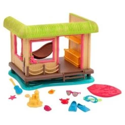Li'l Woodzeez Miniature Playset With Accessories 15pc - Tiki Hut -Toy Doll World GUEST 3ca6c842 73d9 412f b688 c8a55bc517db