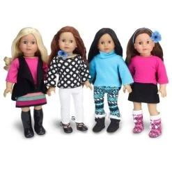 Sophia’s 9 Piece Winter Set For 18" Dolls, Blue/Black