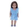 Sophia’s Stripe Romper And Sandals For 18" Dolls, Blue/White -Toy Doll World GUEST 3ef8876a 6bdf 4d93 b1d5 54ddafff6fd2