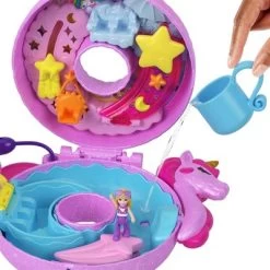 Polly Pocket Sparkle Cove Adventure Unicorn Floatie Compact Playset -Toy Doll World GUEST 40022159 b785 4276 b3af f14a7660d1cd