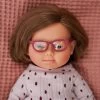 Miniland 15" Doll With Down Syndrome And Glasses