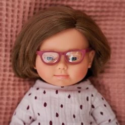 Miniland 15" Doll With Down Syndrome And Glasses