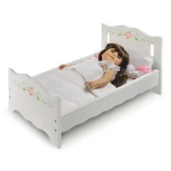 Badger Basket Doll Bed With Bedding And Free Personalization Kit - White Rose 13 Badger Basket Doll Bed With Bedding And Free Personalization Kit - White Rose -Toy Doll World GUEST 405d7b1c f12d 43d7 a92b 29b12cfe226f
