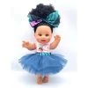 Orijin Bees Natural Puffy 12" Baby Bee Doll - Black Hair With Brown Eyes