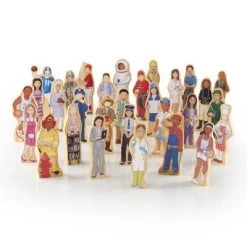 Guidecraft Wooden Wedgie Career People - Set Of 30 -Toy Doll World GUEST 460219cd 5fbf 4b4c 97e5 faad3f460718