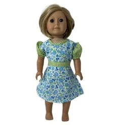 Doll Clothes Superstore Size 6 Matching Girl And Doll Blue Flower Dresses -Toy Doll World GUEST 4629ee71 0eaa 4941 8bd0 73589d9ad4a9