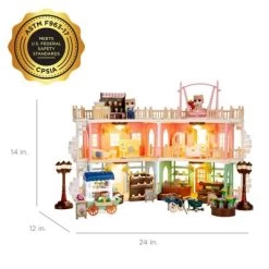 Best Choice Products Deluxe Cottage Dollhouse Mansion Pretend Toy Playset W/ 225 Accessories And Tiny Critters For Kids -Toy Doll World GUEST 48a17bc0 e5f8 4ccd 8fd9 cf011eeed95a