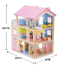 HearthSong Imagine My Place Dollhouse With Turntable And 35-Piece Dollhouse Furniture Set -Toy Doll World GUEST 4a0f46d7 8c92 4aca a896 01d2d7abbd47