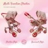 The New York Doll Collection Convertible Combo Baby Doll Stroller Floral -Toy Doll World GUEST 4b79c836 34a7 4a38 887c 9e5f9e03cbdf