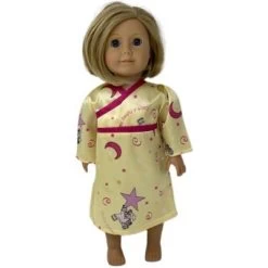 Size 6 Matching Girl And Doll Satin Falling Star Print Nightgowns -Toy Doll World GUEST 4eb31933 9f08 442d 8402 cb77ca1d14ef
